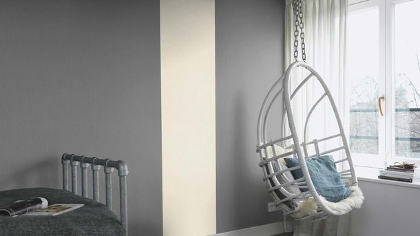 Non-woven wallpaper 537697 Rasch gray texture