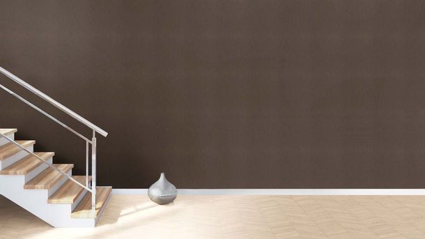Non-woven wallpaper 537758 Rasch brown black texture