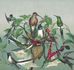 Fototapete-543544-Rasch-Blaetter-Voegel-Blaugruen-Gruen-63214382 1