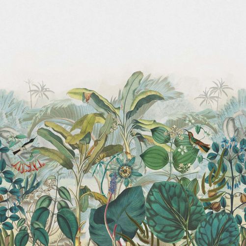 Mural 543650 Rasch Blue Green Plants Exotic