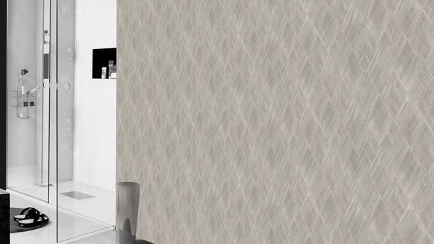 Rasch-Vliestapete-Rauten-Grafik-Grau-Silber-844115-63214467
