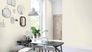 Non-woven wallpaper Rasch white pearl plain lines  1