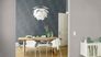 Non-woven wallpaper Rasch gray silver plain lines 844375 1