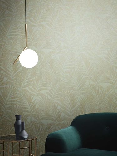 Marburg non-woven wallpaper green beige ferns 34003