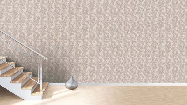 Vliestapete-Rasch-Blatt-Muster-Beige-Silber-822632-63214678_3