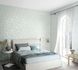 Non-woven wallpaper Marburg green pearl lines metallic 34253 1