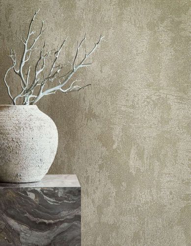 Non-woven wallpaper Marburg platinum plain metallic 34276