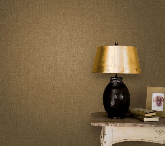 Non-woven wallpaper light brown fabric look Marburg 34178