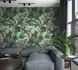 Non-woven wallpaper grey green tropical Marburg 34197 1