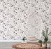 Marburg non-woven wallpaper white purple twigs 47421 1