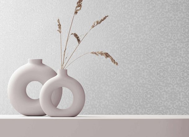 Non-woven wallpaper 32967 ornaments white pearl Marburg