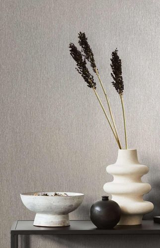 Non-woven wallpaper 58433 plain grey beige Marburg