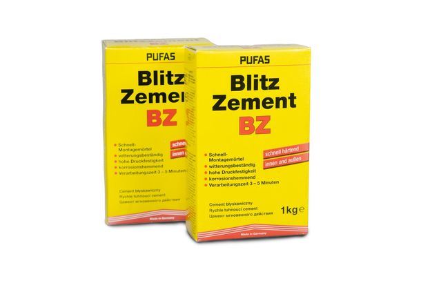 Pufas Blitzzement 1kg witterungsbeständig