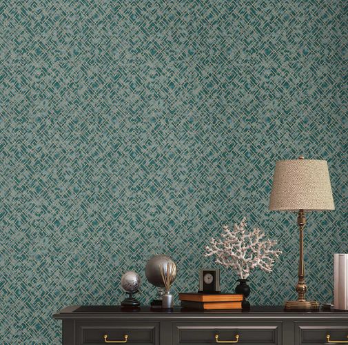 Vliestapete-Grafik-Muster-Metallic-Petrol-Gold-38828-5-63215214_3