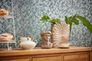 Non-woven Wallpaper Petrol Gold Graphic Metallic 38828-5 1