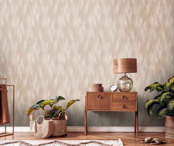 Vliestapete-Rauten-Streifen-Grafik-Beige-Braun-39104-3-63215217_3