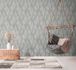 Non-woven Wallpaper grey graphic triangles 39104-5 1