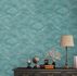 Non-woven Wallpaper blue silver metallic waves 39105-2 1
