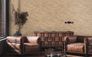 Non-woven Wallpaper beige gold metallic waves 39105-4 3