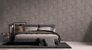 Non-woven Wallpaper black bronze metallic used look 39110-2 4