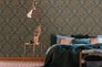 Non-woven Wallpaper black gold ornaments 39112-3 4
