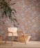 Non-woven Wallpaper brown blue flowers vintage 39117-3 3