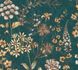 Vliestapete-Floral-Grafik-Petrol-Gelb-Braun-39117-4-63215241 3