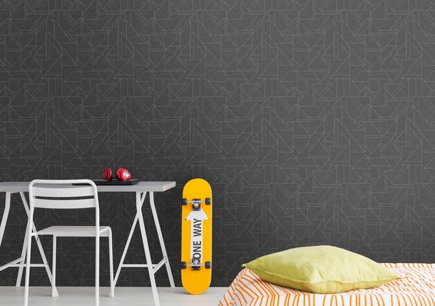 Vliestapete-Geometrisch-Schwarz-Gold-Metallic-39118-4-63215245_3