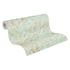 Non-woven Wallpaper Turquoise Gold Leaves Metallic 39120-4 5