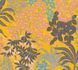 Non-woven Wallpaper Yellow Silver Metallic Flowers 39128-3 2