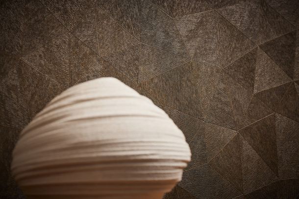 Non-woven Wallpaper brown 3D optics Texture 39129-4