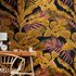Wall Mural Black Gold Plants Tropical 39185-3 1
