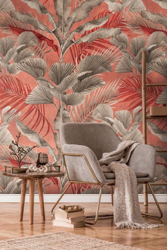 Digitaldruck-Blaetter-Tropen-Dschungel-Rosa-Rot-39185-4-63215287