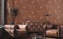 Non-woven Wallpaper brown red palm leaves 39218-1 2