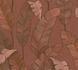 Non-woven Wallpaper brown red palm leaves 39218-1 3