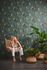 Non-woven Wallpaper green Texture palm leaves 39218-3 8