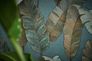 Non-woven Wallpaper green Texture palm leaves 39218-3 2