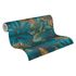 Non-woven Wallpaper blue green leaves pattern 39222-1 5