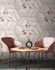 Wall Mural White Copper 3D Effect Abstract Metallic 39178-2 2