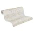 Non-woven wallpaper 39025-2 beige white metallic floral 3