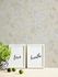 Non-woven wallpaper 39025-2 beige white metallic floral 6