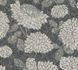 Non-woven wallpaper 39025-3 black cream metallic floral 2