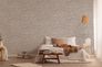 Non-woven wallpaper 39027-4 grey brown white stone wall 6