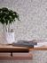 Non-woven wallpaper 39028-1 white silver metallic leaves 7