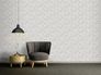 Non-woven wallpaper 39028-1 white silver metallic leaves 8