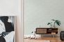 Non-woven wallpaper 39028-2 white green leaves pattern 8