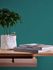 Non-woven wallpaper 39030-9 petrol mottled plain 8