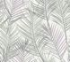 Non-woven wallpaper 39038-2 white silver metallic ferns 2