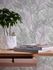 Non-woven wallpaper 39038-2 white silver metallic ferns 8