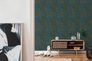 Vliestapete-Blaetter-Tropisch-Petrol-Gelb-Glanz-39038-7-63215514_4 6